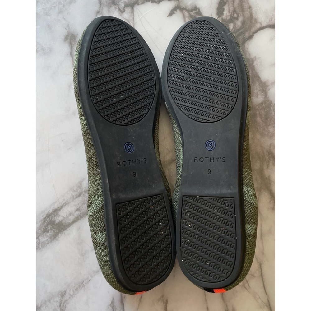 ROTHY'S Olive Camo Camouflage The Loafer Slip on Mules Flats Shoes Size 9​​ - Picture 6 of 12